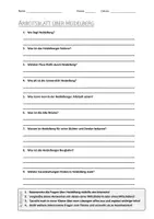 Vorschau - Arbeitsblätter - AB mit Fragen zum Thema "Heidelberg" + Lösungsblatt - Deckblatt