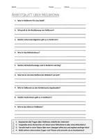 Vorschau - Arbeitsblätter - AB mit Fragen zum Thema "Heilbronn" + Lösungsblatt - Deckblatt