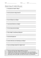 Vorschau - Arbeitsblätter - AB mit Fragen zum Thema "Heilige" + Lösungsblatt + Infografik - Deckblatt