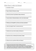 Vorschau - Arbeitsblätter - AB mit Fragen zum Thema "Heimat" + Lösungsblatt + Infografik - Deckblatt