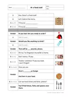 Vorschau - Arbeitsblätter - At a food stall - role play - Rollenspiel (inkl. will-future) (passend zu Orange Line 2 Unit 4.2) - Seite 3