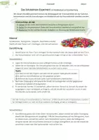Vorschau - Arbeitsblätter - Enzymhemmung: Schokolinsen-Experiment | Modellversuch - Deckblatt