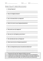 Vorschau - Arbeitsblätter - AB mit Fragen zum Thema "Helgoland" + Lösungsblatt + Mindmap + Infografik - Deckblatt