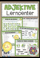 Vorschau - Fördermaterial/Inklusion - ADJEKTIVE - Lerncenter / Lerntheke (4./5. Schulstufe) - Deckblatt