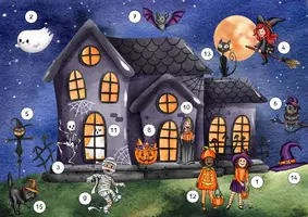 Vorschau - Arbeitsblätter - Hörspurgeschichte Halloween - Seite 1