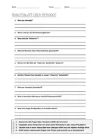 Vorschau - Arbeitsblätter - AB mit Fragen zum Thema "Herodot" + Lösungsblatt - Deckblatt
