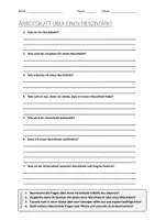 Vorschau - Arbeitsblätter - AB mit Fragen zum Thema "Herzinfarkt" + Lösungsblatt + Mindmap + Infografik - Deckblatt