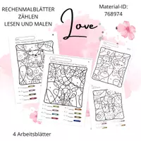 Vorschau - Arbeitsblätter - Zählen, Rechnen, Lesen und Malen 1. Klasse. Muttertag, Vatertag - Deckblatt