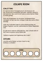 Vorschau - Arbeitsblätter - Escape Room: schriftliche Subtraktion (3. - 4. Klasse) - Seite 1