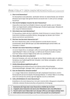 Vorschau - Arbeitsblätter - AB mit Fragen zum Thema "Hexenschuss" + Lösungsblatt - Seite 1