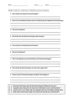 Vorschau - Arbeitsblätter - AB mit Fragen zum Thema "Himmelsrichtung" + Lösungsblatt + Infografik - Deckblatt