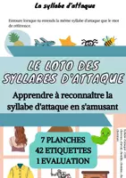 Aperçu - Feuilles d'exercices - Le loto des syllabes d'attaque (MS GS Phonologie) - Page de couverture