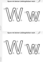Vorschau - Arbeitsblätter - Buchstaben Mini-Heft zum W (Buchstabenheft/Buchstabeneinführung) - Seite 2