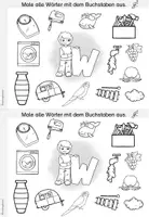 Vorschau - Arbeitsblätter - Buchstaben Mini-Heft zum W (Buchstabenheft/Buchstabeneinführung) - Seite 3
