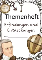 Vorschau - Arbeitsblätter - Entdeckungen, Erfindungen Themenheft - Deckblatt