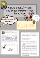 Vorschau - Arbeitsblätter - Auszug aus Ägypten 1 - Die Unterdrückung der Israeliten - Deckblatt
