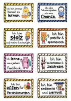 Vorschau - Fördermaterial/Inklusion - 32 Affirmationskarten - positive Affirmationen für Kinder - Tierklasse - Seite 3