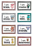 Vorschau - Fördermaterial/Inklusion - 16 Affirmationskarten - positive Affirmationen auf Englisch - Seite 1