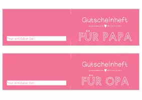 Vorschau - Mal- und Bastelvorlagen - Gutscheinheft zum Vatertag / Geschenk zum Vatertag - Seite 2