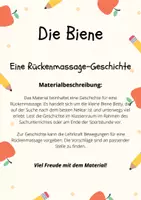 Vorschau - Fördermaterial/Inklusion - Die Biene Betty - Geschichte für eine Rückenmassage - Seite 1