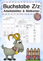 Vorschau - Arbeitsblätter - Buchstabeneinführung Z - Deckblatt