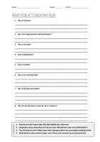 Vorschau - Arbeitsblätter - Lernposter + AB mit Fragen zum Thema "Hip Hop" + Lösungsblatt + Mindmap + Infografik - Seite 1