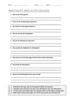 Vorschau - Arbeitsblätter - AB mit Fragen zum Thema "Hitlerjugend" + Lösungsblatt + Infografik - Deckblatt