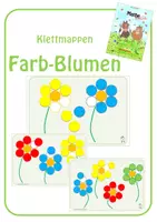 Vorschau - Stationenlernen - Klettmappen: Farb - Blumen - Deckblatt