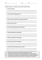 Vorschau - Arbeitsblätter - Lernposter + AB mit Fragen zum Thema "Hochsprung" + Lösungsblatt + Mindmap + Infografik - Seite 1