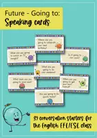 Vista previa - Tarjetas / Manipulativos - Future: Going to - Speaking Cards / Tarjetas de Conversación (Inglés) - página 2