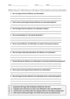 Vorschau - Arbeitsblätter - Lernposter + AB mit Fragen zum Thema "August Heinrich Hoffmann von Fallersleben" + Lösungsblatt + Mindmap + Infografik - Seite 1