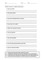 Vorschau - Arbeitsblätter - AB mit Fragen zum Thema "Höhlen" + Lösungsblatt + Infografik - Deckblatt