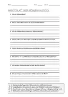 Vorschau - Arbeitsblätter - AB mit Fragen zum Thema "Höhlenmalerei" + Lösungsblatt + Infografik - Deckblatt