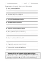 Vorschau - Arbeitsblätter - Lernposter + AB mit Fragen zum Thema "Holocaust-Mahnmal" + Lösungsblatt + Infografik - Seite 1