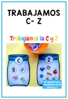Vista previa - Tarjetas / Manipulativos - Trabajamos la C y la Z - página 1