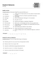 Vorschau - Arbeitsblätter - Friedrich Nietzsche - Arbeitsblatt (Infotext und Übungen) - Seite 1