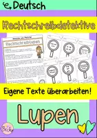 Vorschau - Arbeitsblätter - Rechtschreibdetektive (Rechtschreiblupen) - Deckblatt