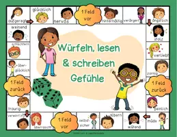 Vorschau - Spiele - Deutsch - DaZ/DaF: Brettspiel Deutsch Wortschatz "Gefühle" | daz/daf spiele - daz daf grundschule - Wortschatz nach Themen - Seite 3