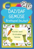 Vorschau - Spiele - Deutsch - DaZ/DaF: Brettspiel Deutsch Wortschatz "Gemüse" | daz/daf spiele - daz daf grundschule - Wortschatz nach Themen - Deckblatt