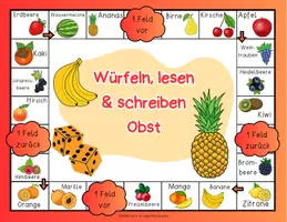 Vorschau - Spiele - Deutsch - DaZ/DaF: Brettspiel Deutsch Wortschatz "Obst" | daz/daf spiele - daz daf grundschule - Wortschatz nach Themen - Seite 3
