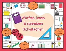 Vorschau - Spiele - Deutsch - DaZ/DaF: Brettspiel Deutsch Wortschatz "Schulsachen" | daz/daf spiele - daz daf grundschule - Wortschatz nach Themen - Seite 3