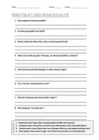 Vorschau - Arbeitsblätter - Lernposter + AB mit Fragen zum Thema "Homosexualität" + Lösungsblatt + Mindmap + Infografik - Seite 1