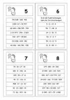 Vorschau - Aufgabenkarten - Rechenkarten - Erlernen der Rechenregeln Klasse 5 und 6 - Seite 3