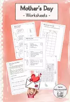 Vorschau - Arbeitsblätter - Mother's Day - differenzierte Arbeitsblätter - Grundschule - Deckblatt