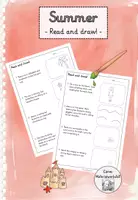 Vorschau - Arbeitsblätter - Summer - Read and draw! - Arbeitsblätter - Deckblatt