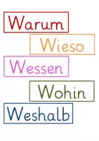 Vorschau - Arbeitsblätter - Fragesätze - Fragewörter / 2-fach-differenziert - Seite 2
