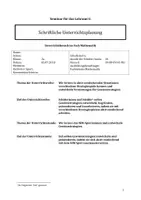 Vorschau - Stundenentwürfe - Unterrichtsbesuch Mathematik Klasse 2: Das NIM Spiel - Deckblatt