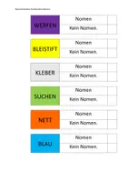 Vorschau - Anderer Materialtyp - Klammerkarten Nomen/Verben/Adjektive - Seite 3