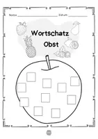 Vorschau - Spiele - Deutsch - DaZ/DaF: Mini Bastelei Deutsch Wortschatz "Obst" | daz/daf spiele - daz daf grundschule - Wortschatz nach Themen - Seite 3