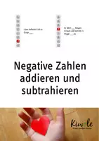 Vorschau - Arbeitsblätter - Negative Zahlen addieren und subtrahieren am Fahrstuhl - Deckblatt